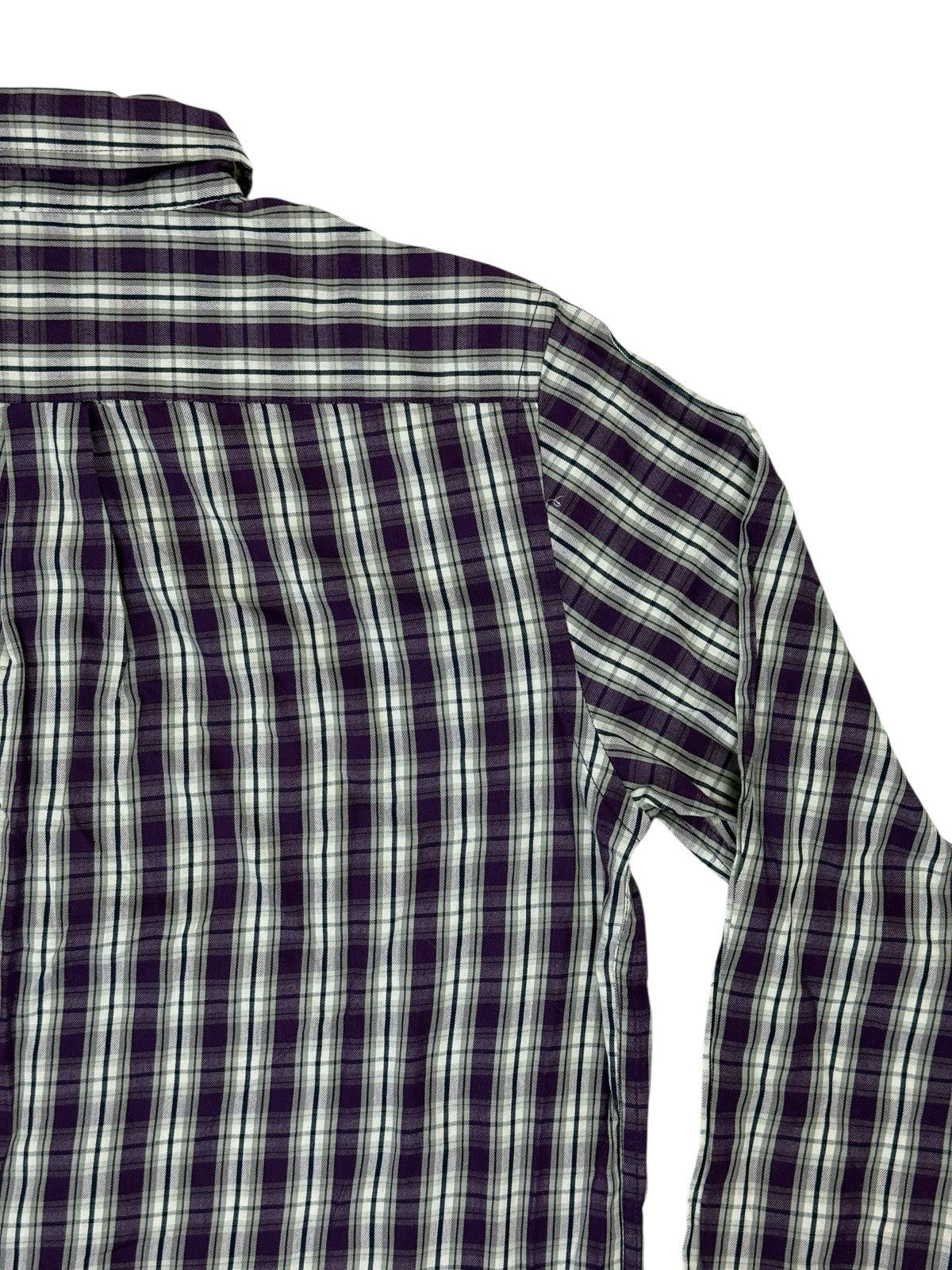 Chaps Purple Plaid Cotton Shirt Small
