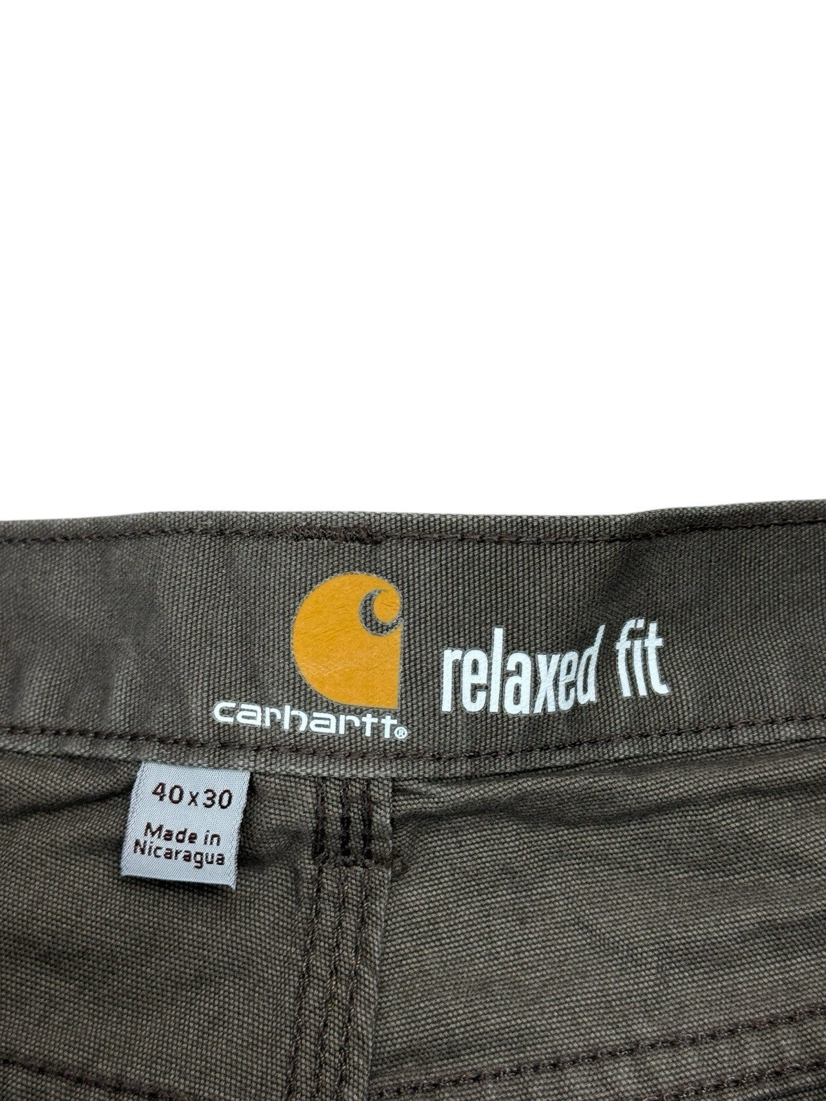 Carhartt Brown Relaxed Fit Workwear Jeans 40W 30L