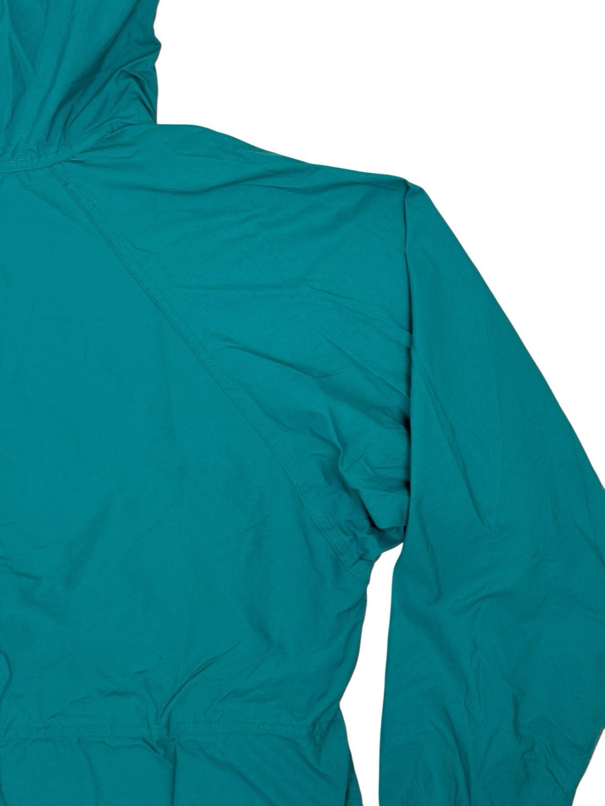 LL Bean Green Retro 1/2 Zip Poncho Medium