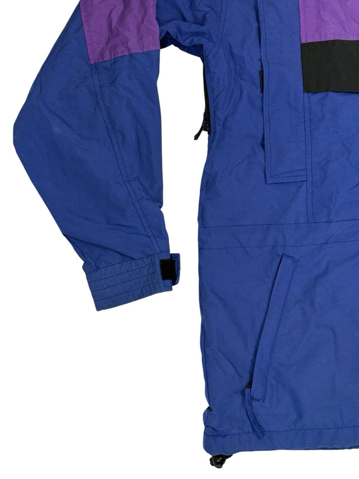 LL Bean Vintage Blue Sunbuster Zip Jacket Medium