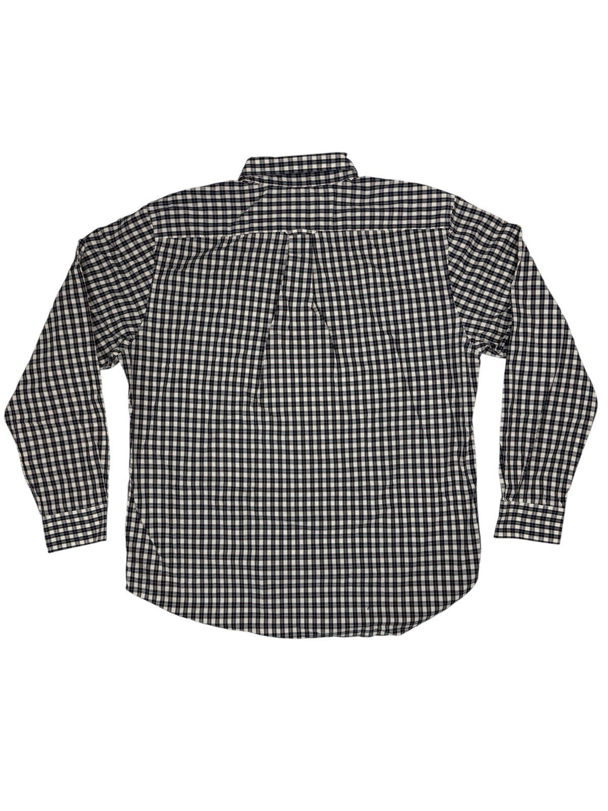 Nautica Retro Multicoloured Plaid Cotton Collared Shirt XL
