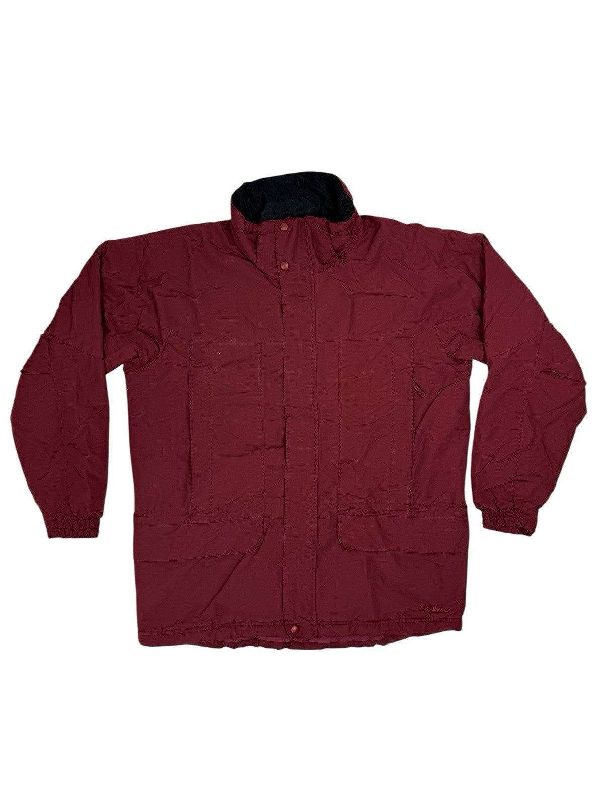 LL Bean Burgundy Primaloft Insulated Jacket Medium