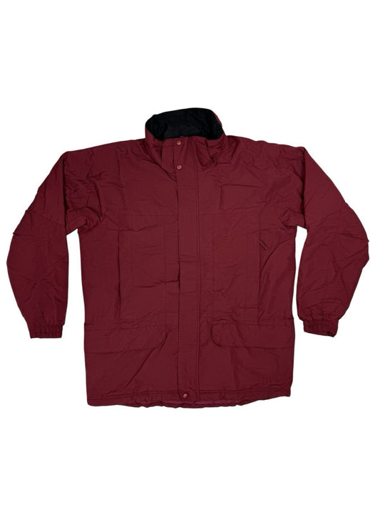 LL Bean Burgundy Primaloft Insulated Jacket Medium