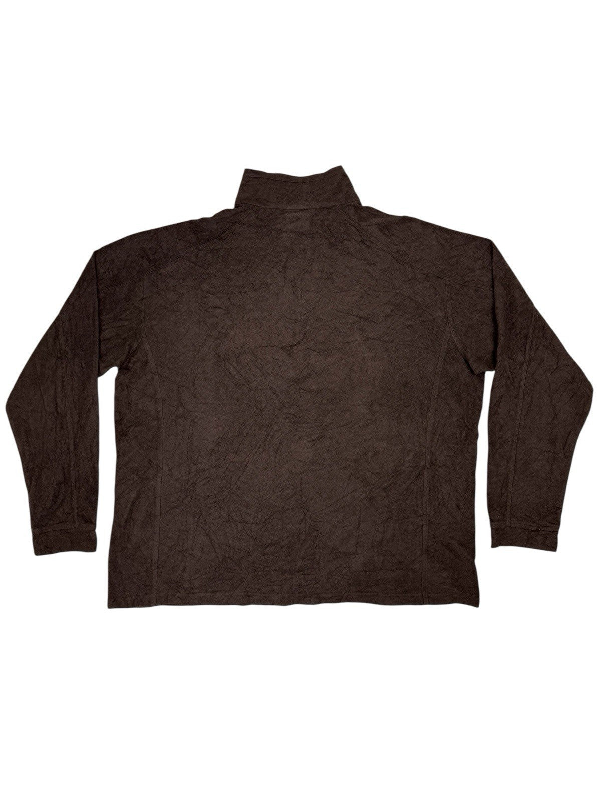 LL Bean Brown 1/4 Zip Fleece Jumper 2XL Tall