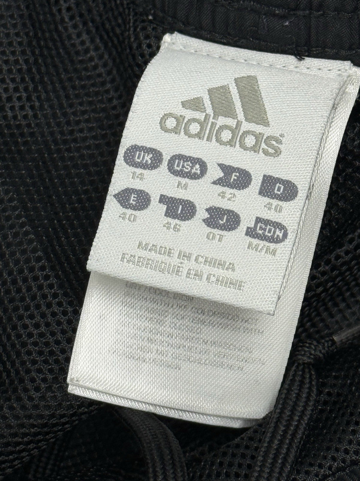 Adidas Black Retro Tracksuit Bottoms Size 14