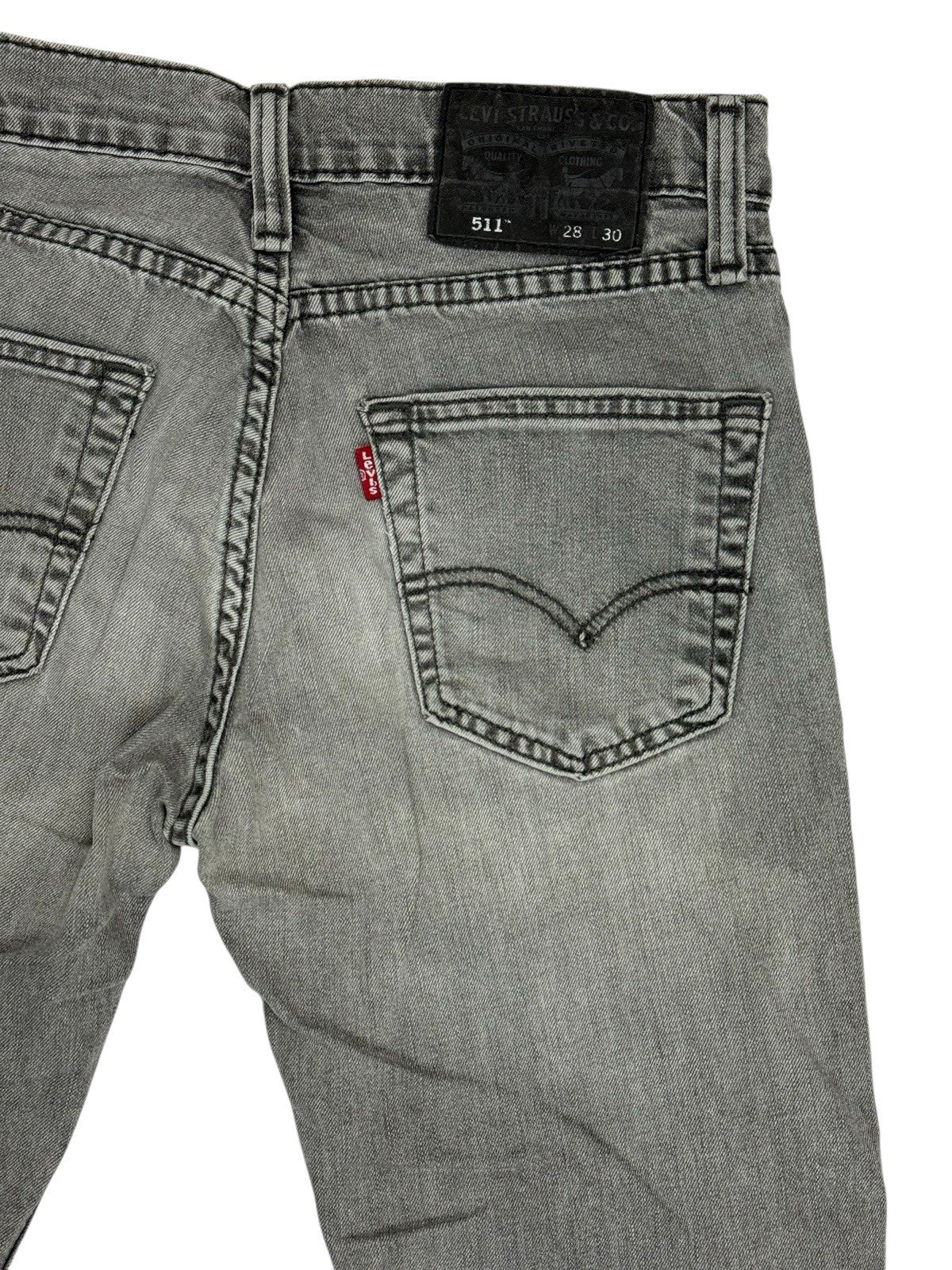 Levi's Grey 511 Slim Jeans 28W 30L
