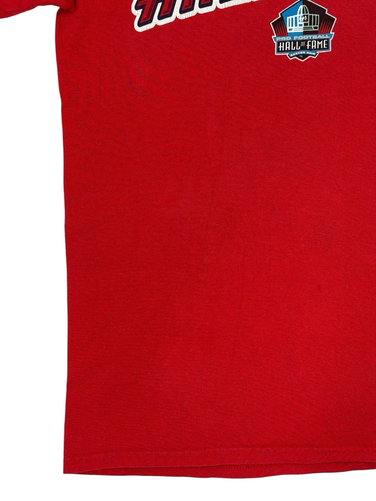 Retro Majestic Red Pro Football Hall of Fame Top Small