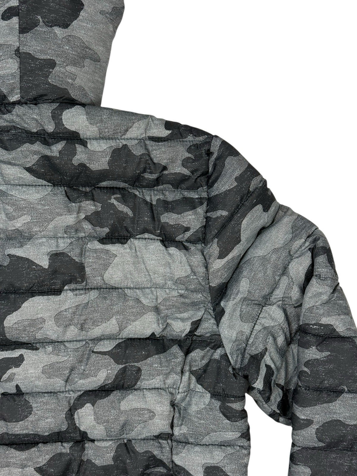 Superdry Grey Camo Fuji Puffer Jacket Medium