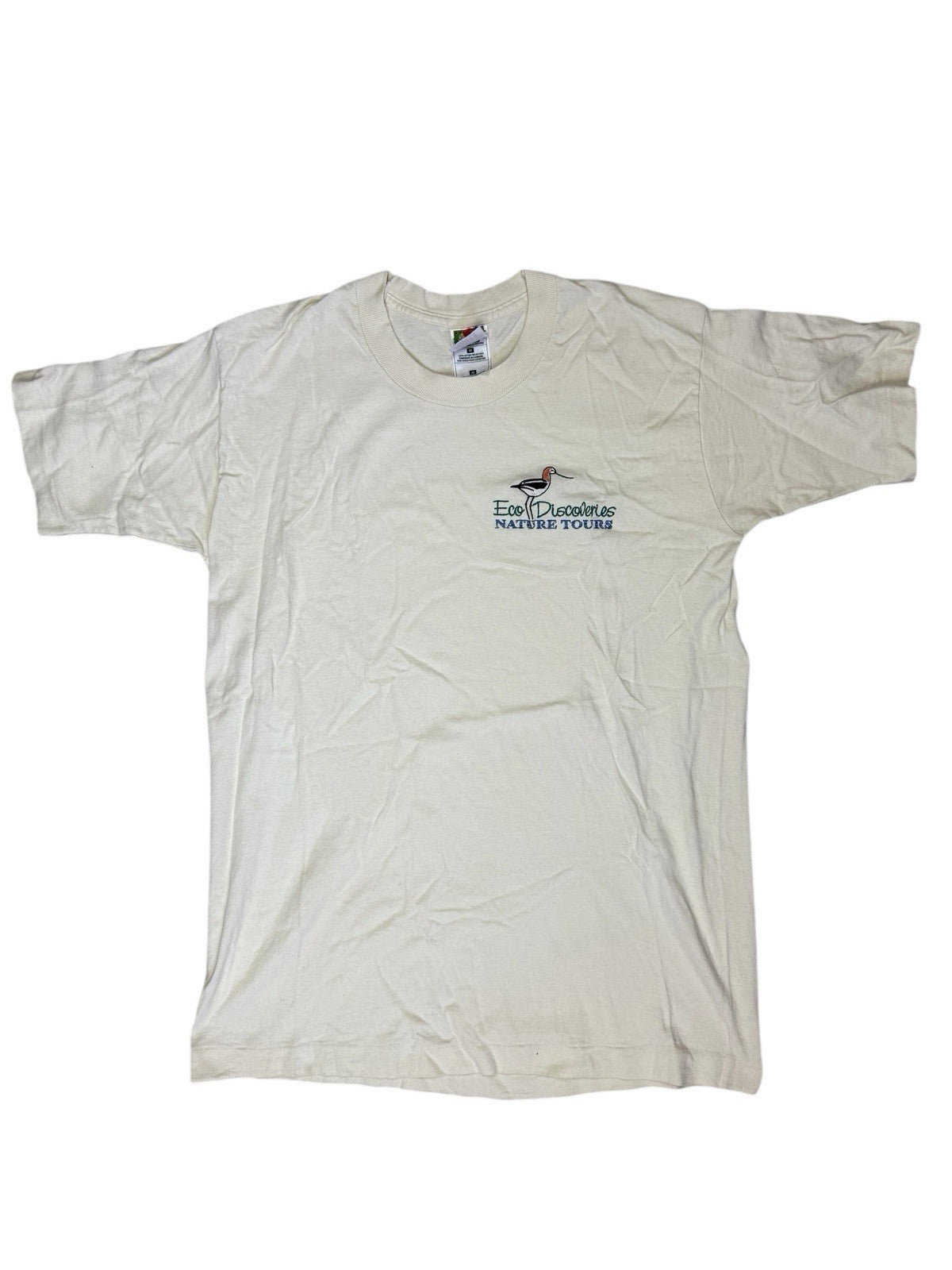 Fruit Of The Look Vintage Cream Heavy Cotton Nature Tours Top Medium