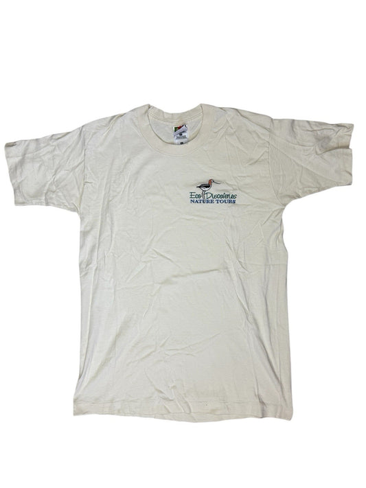 Fruit Of The Look Vintage Cream Heavy Cotton Nature Tours Top Medium