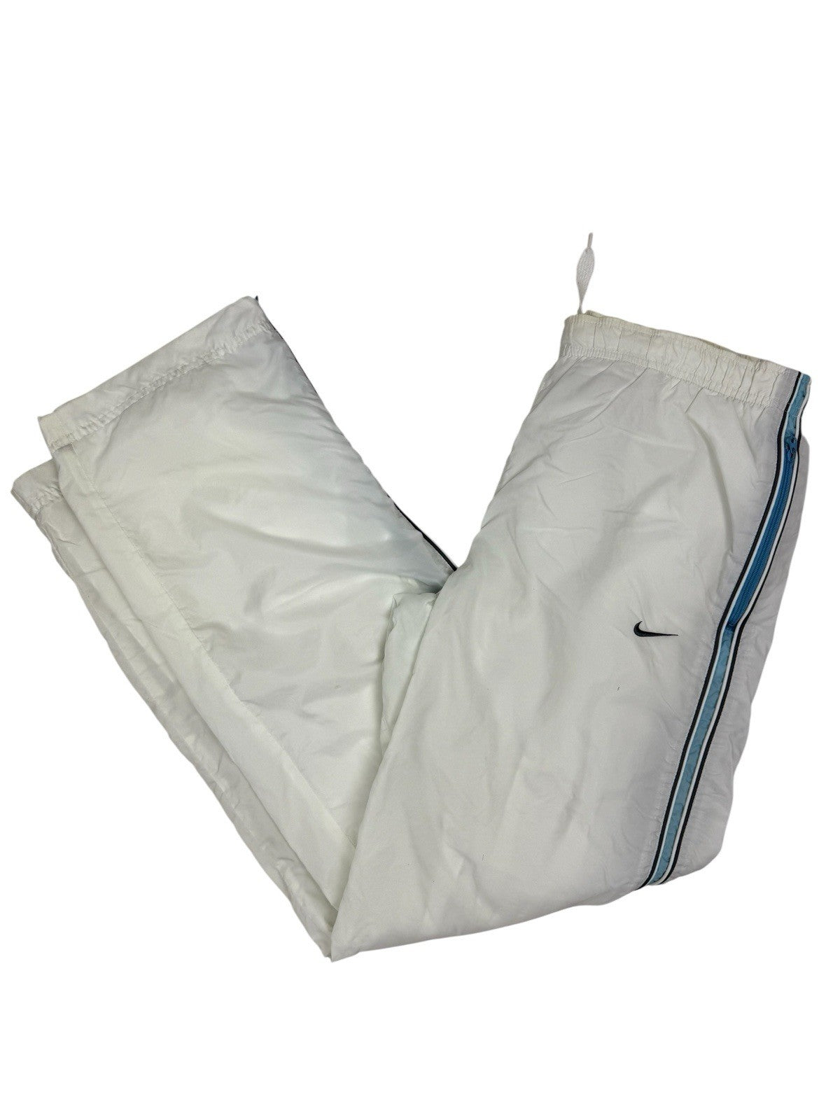 Nike Retro White Lined Tracksuit Bottoms Size XL (18-20)