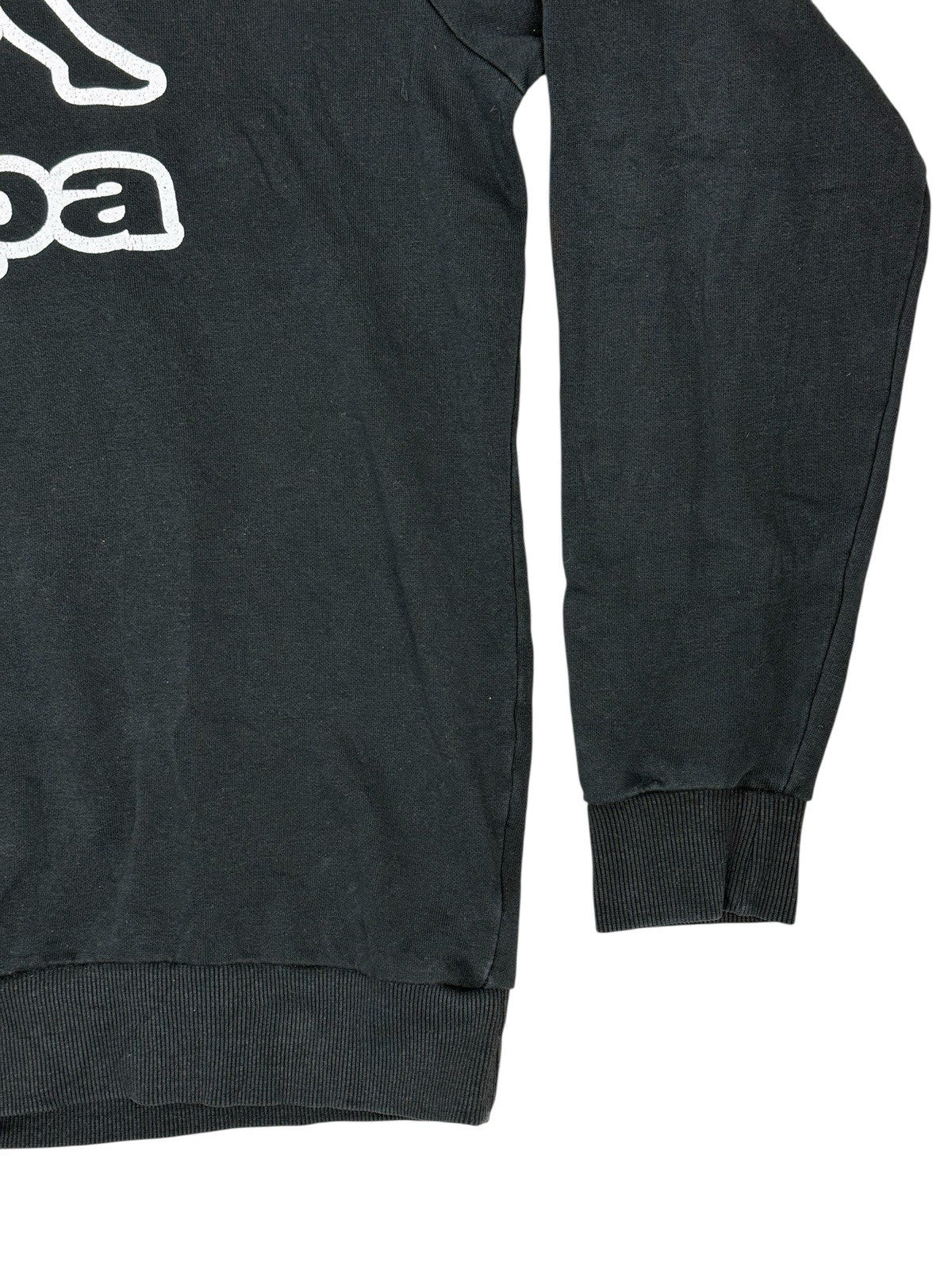 Kappa Black Big Logo Hoodie Medium