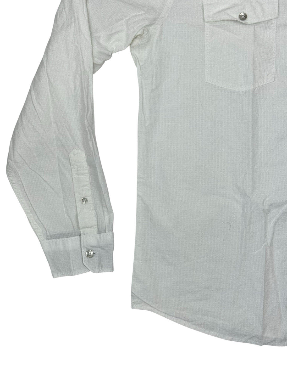 Guess White Regular Fit Collared Shirt Medium