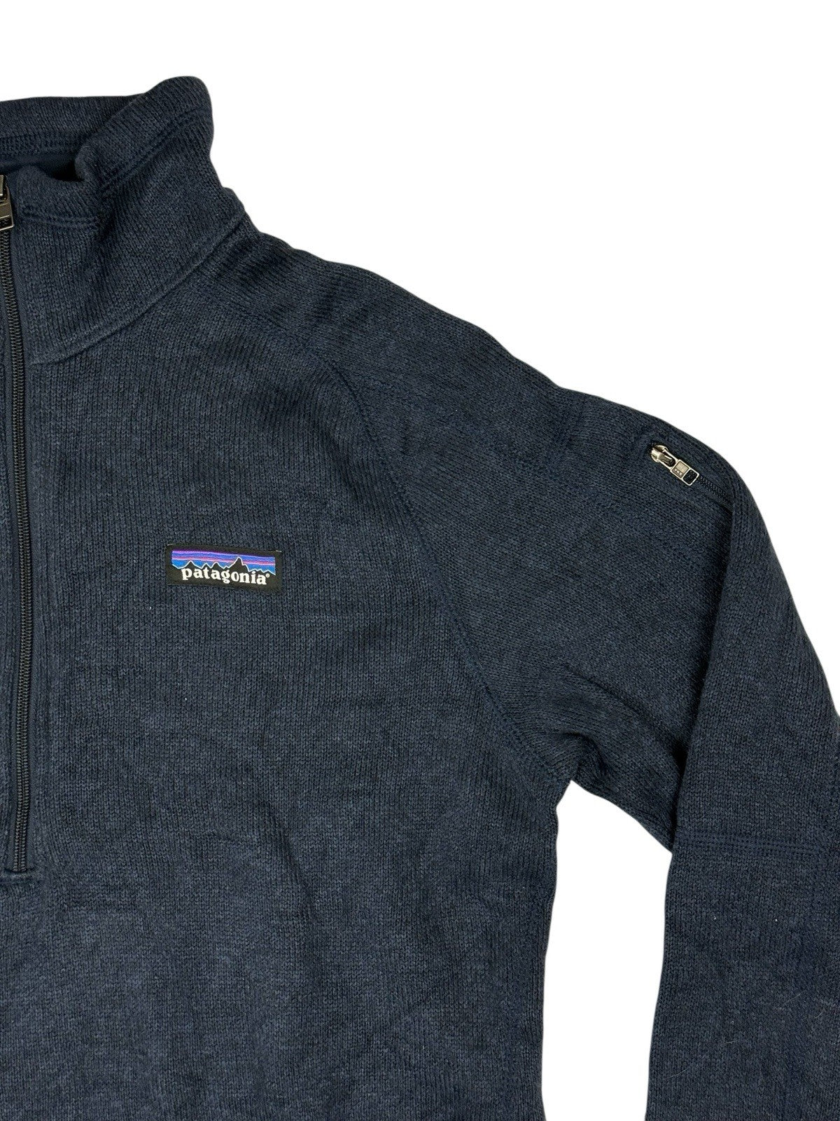 Patagonia Blue Better Sweater Quarter Zip Fleece Jumper Medium