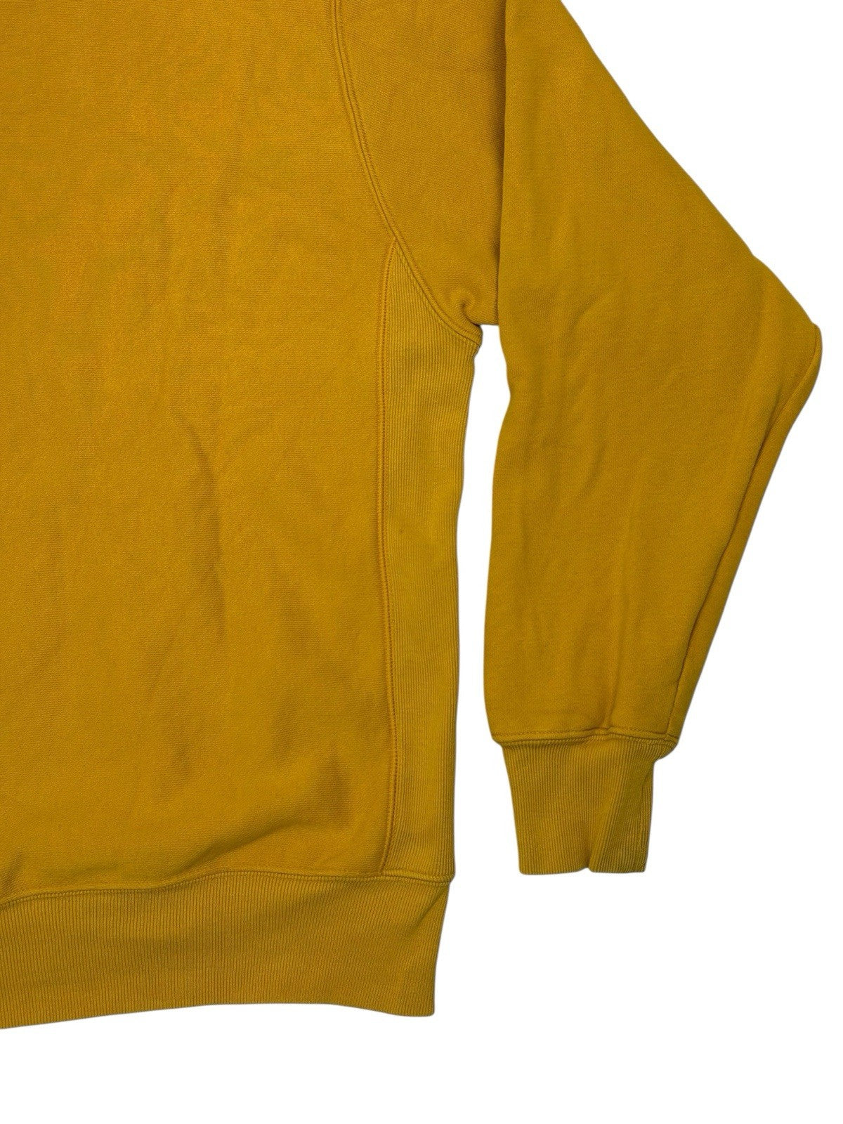 Champion Yellow Reverse Weave Heavyweight Hoodie Medium