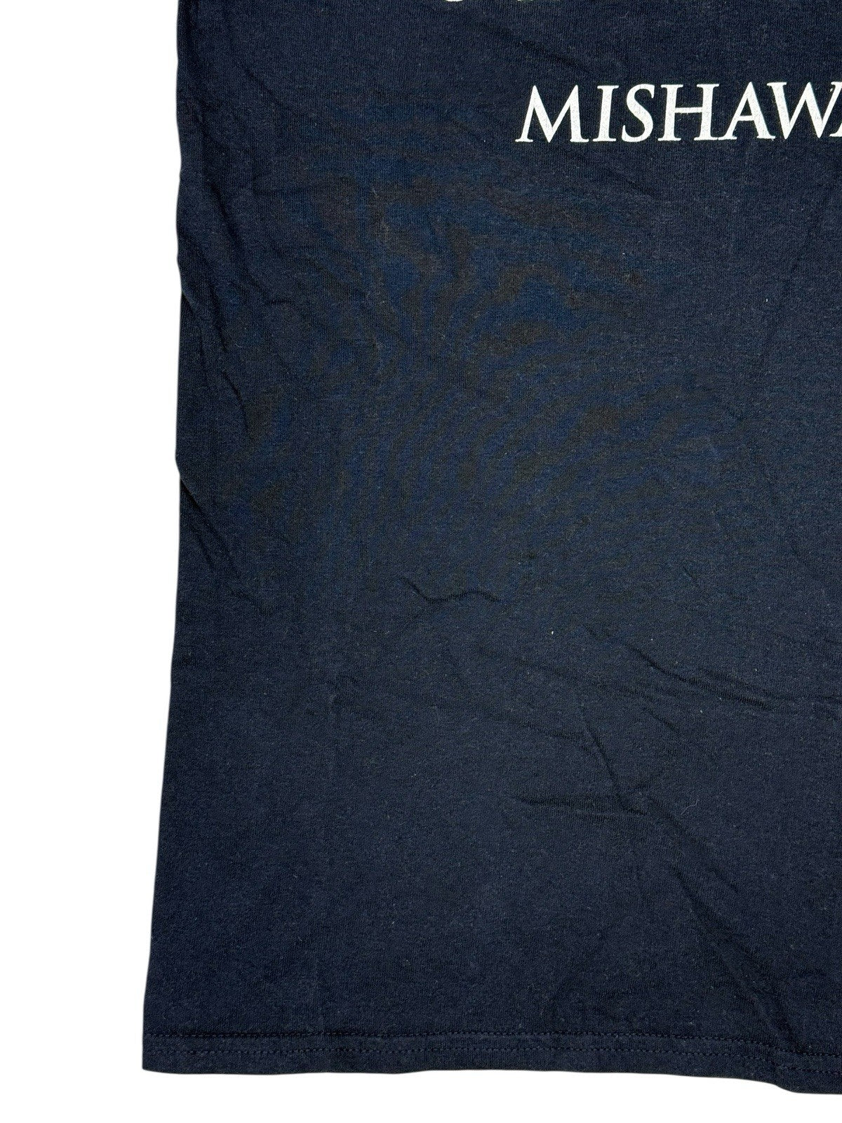 Retro Trine University Mishawaka Blue Cotton Top Small