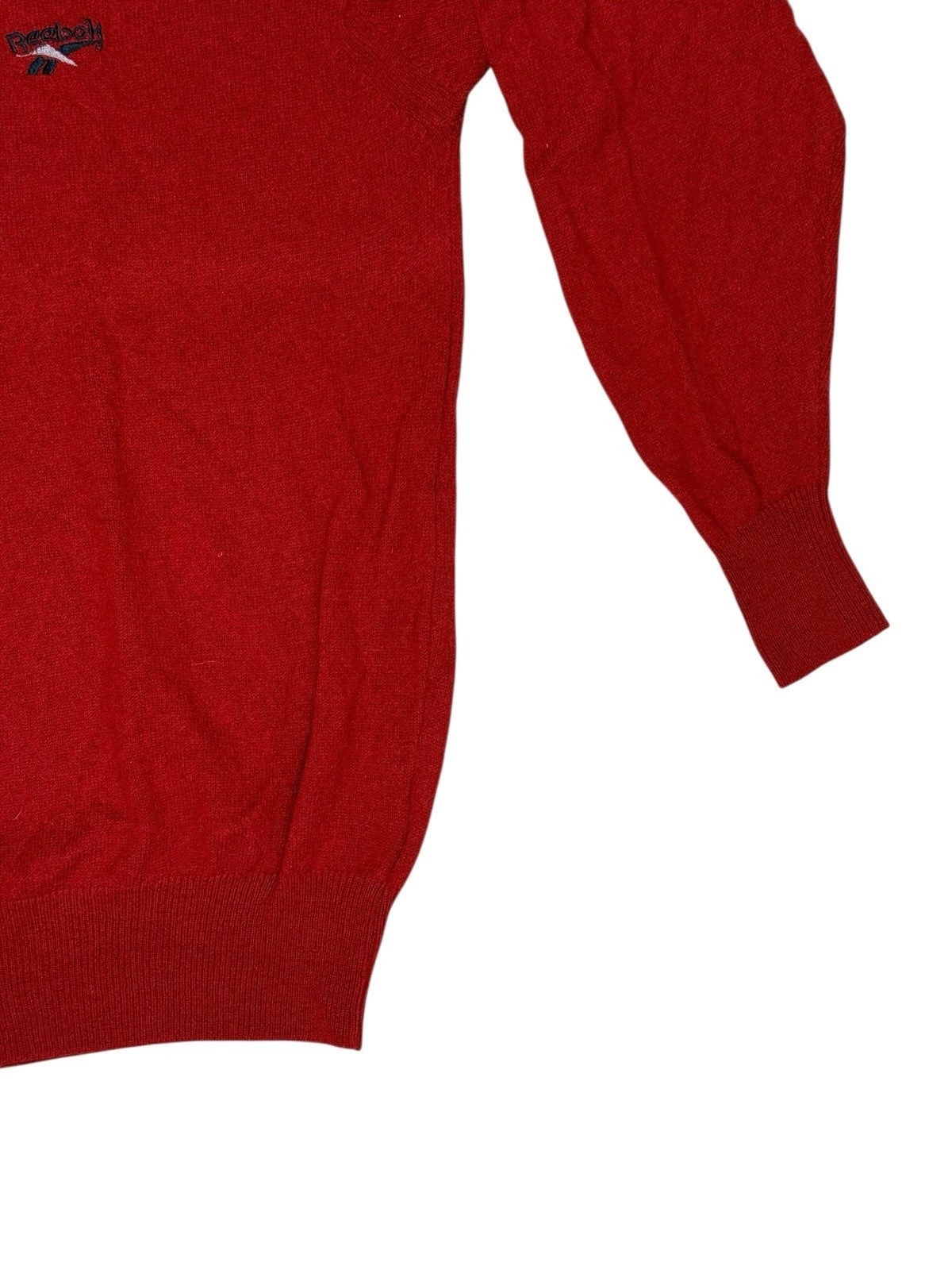 Reebok Red Retro Wool Golf Jumper XL