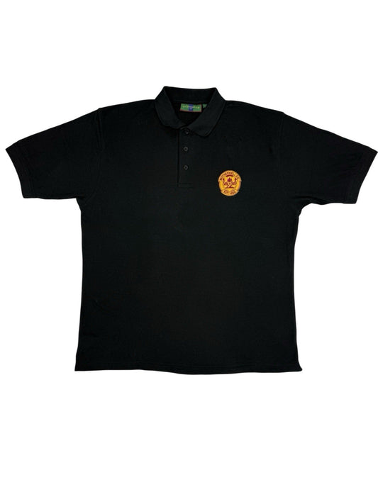 Glenmuir Black Cotton Motherwell FC Polo Top Medium