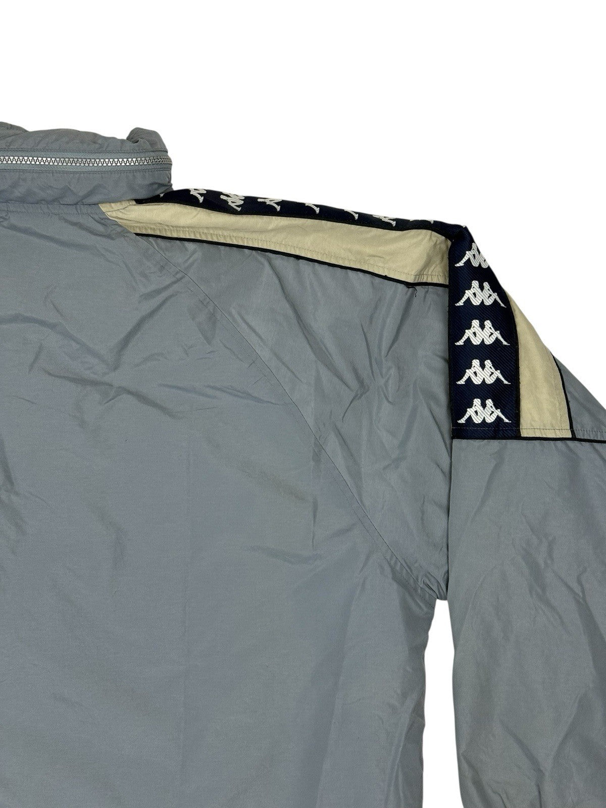 Kappa Blue Retro Padded Zip Jacket Large