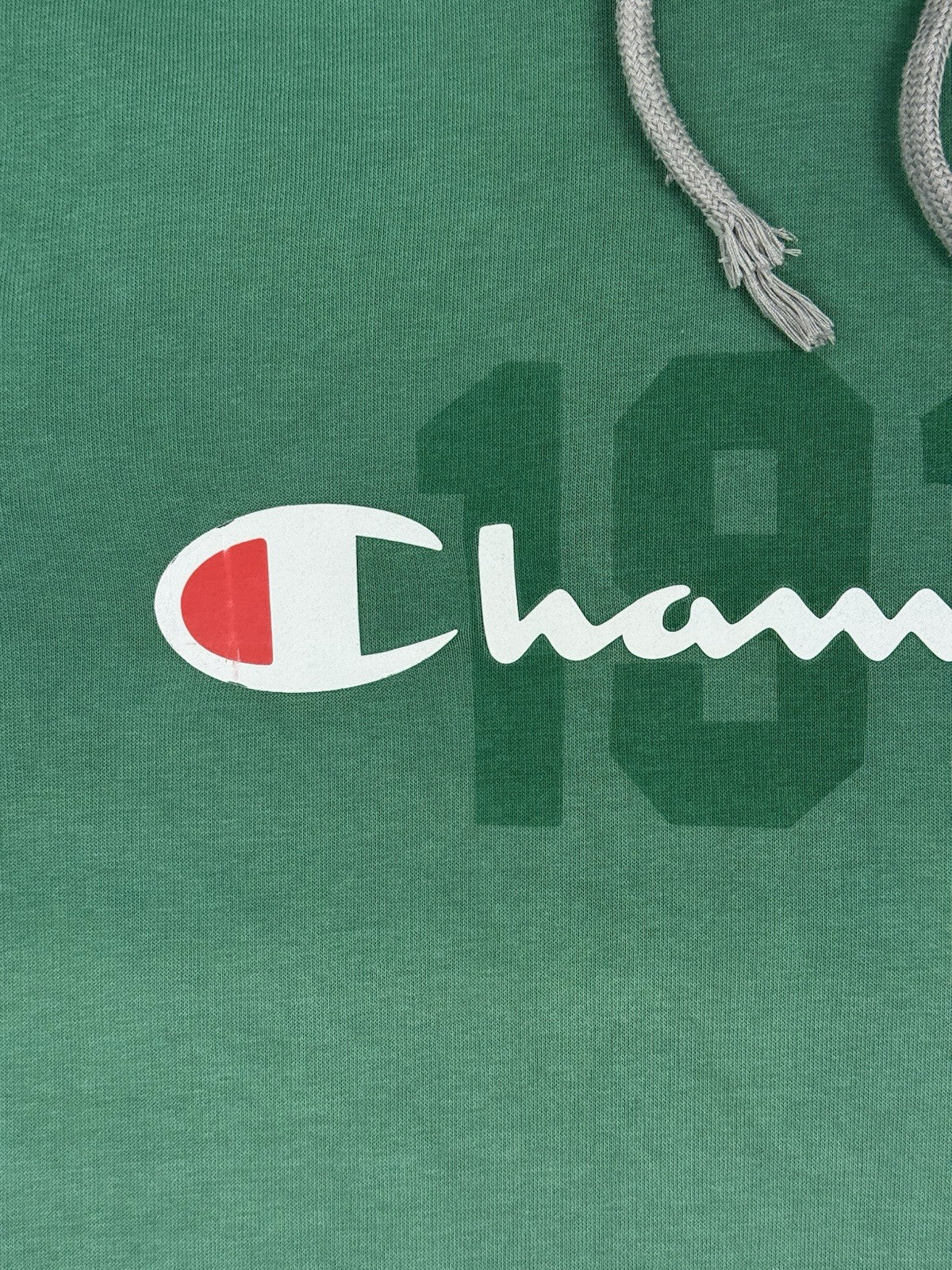 Champion Green Retro 1919 Hoodie Medium