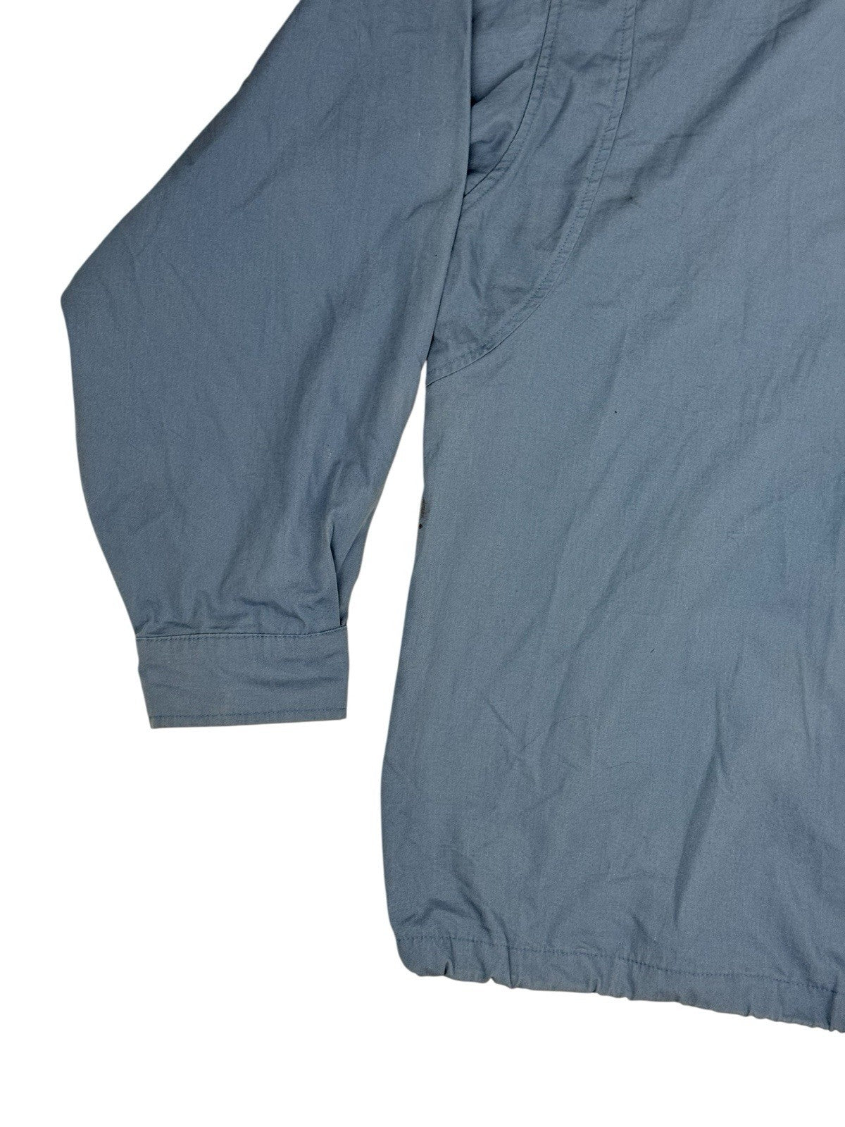 Reebok Blue Retro 1/4 Zip Pullover Jacket Large