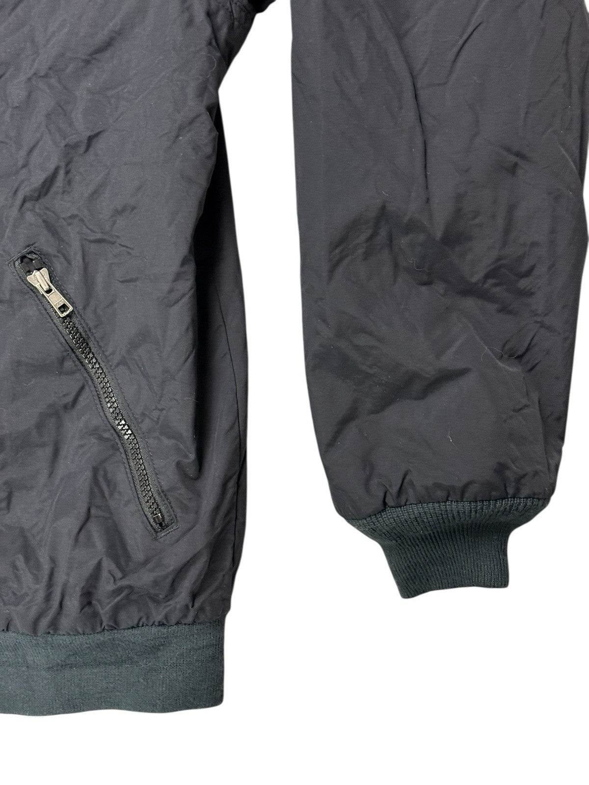 LL Bean Black Zip Fleece Lined Jacket Large