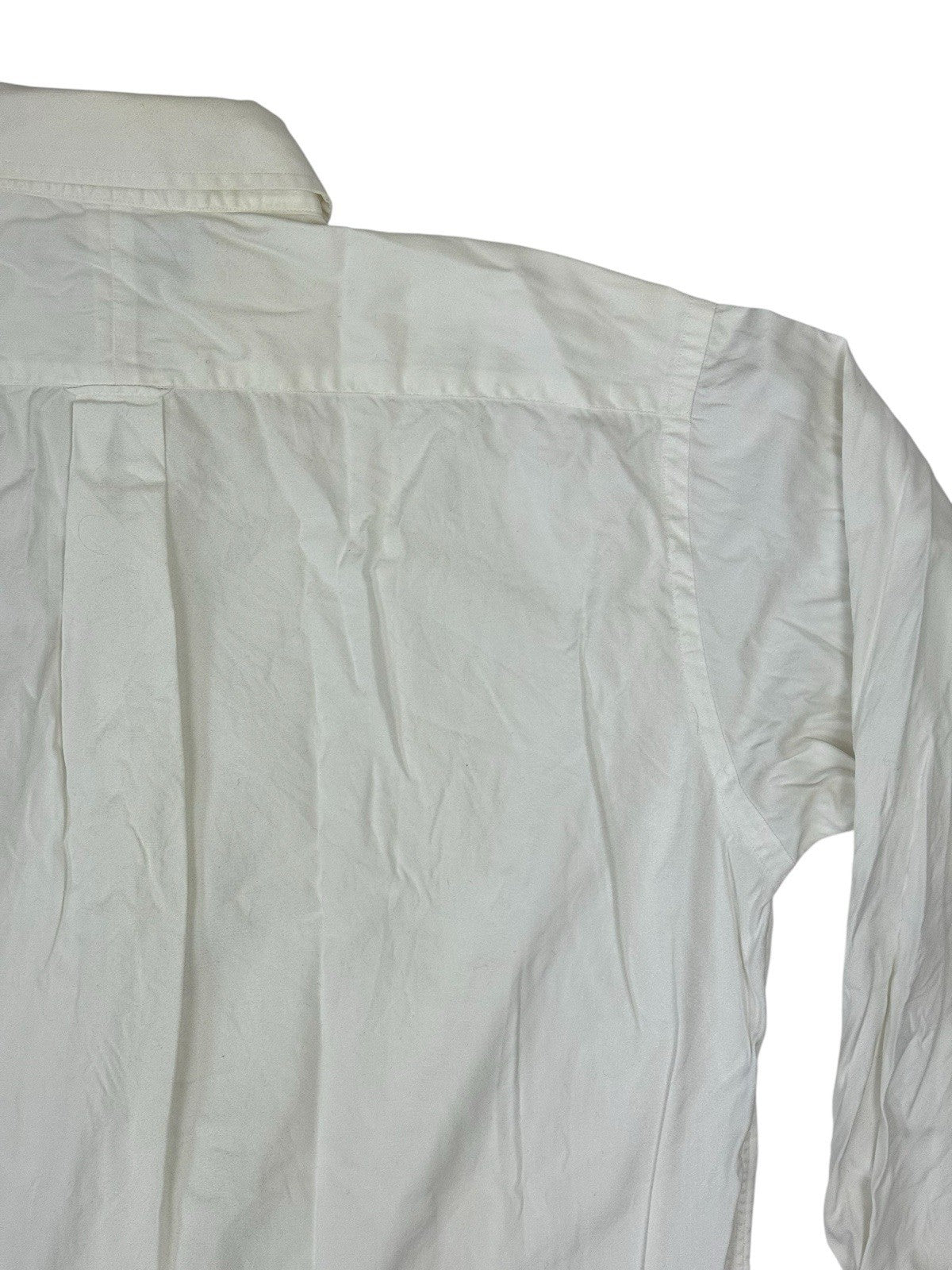 Tommy Hilfiger Vintage White Gold Crest Shirt Medium (15" Collar)