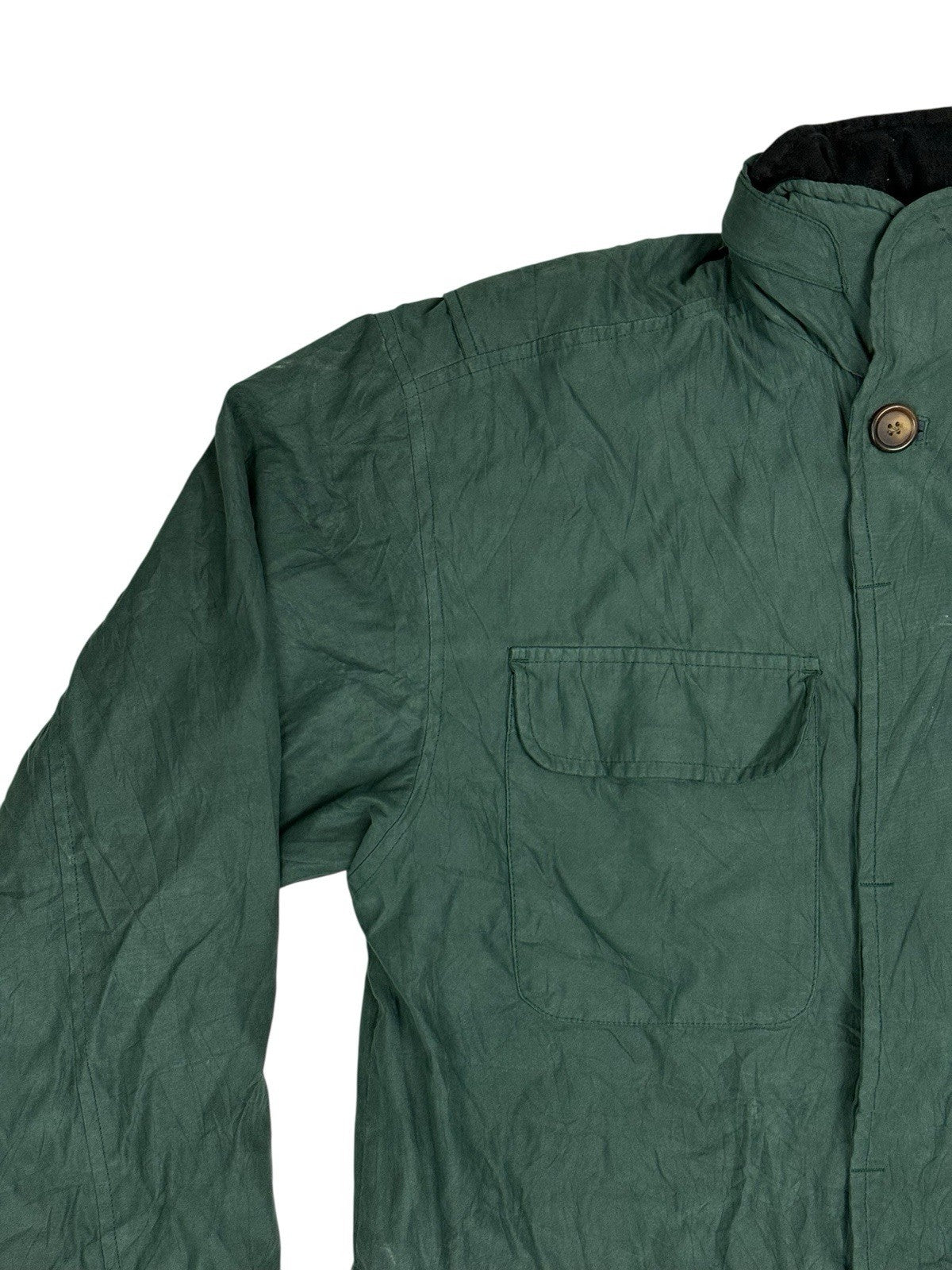 Chaps Ralph Lauren Green Retro Lined Heavy Jacket Medium