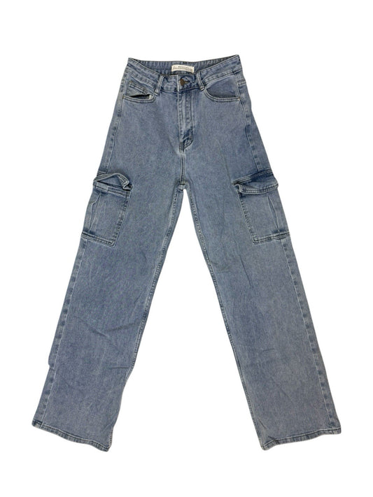 Redial Blue Loose Fit Cargo Jeans Size 8