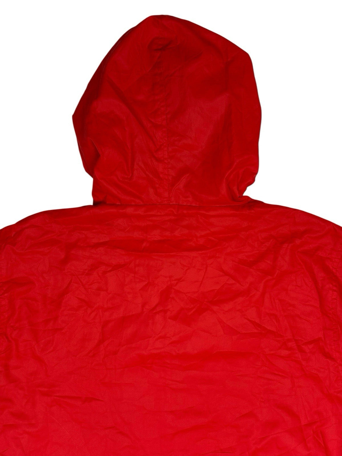 DC Red Hooded Zip Rain Jacket Small