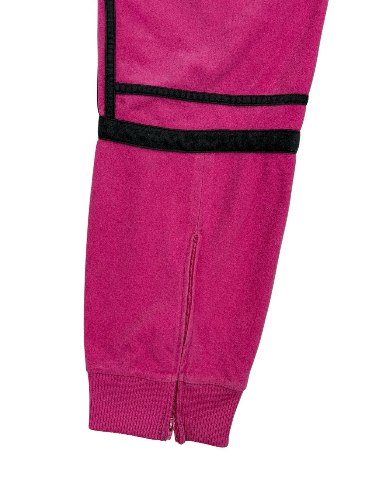Adidas Pink Velour Retro Tack Pants Size 12