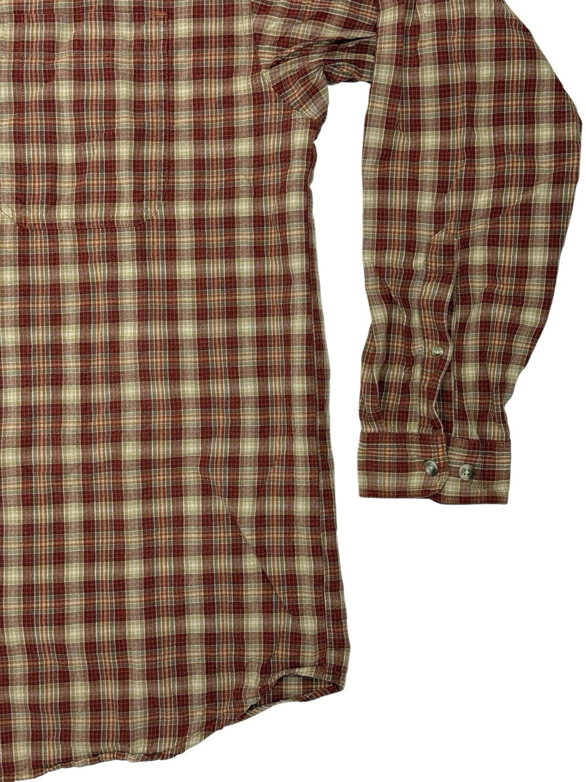 Columbia Red Check Cotton Collared Shirt 2XL