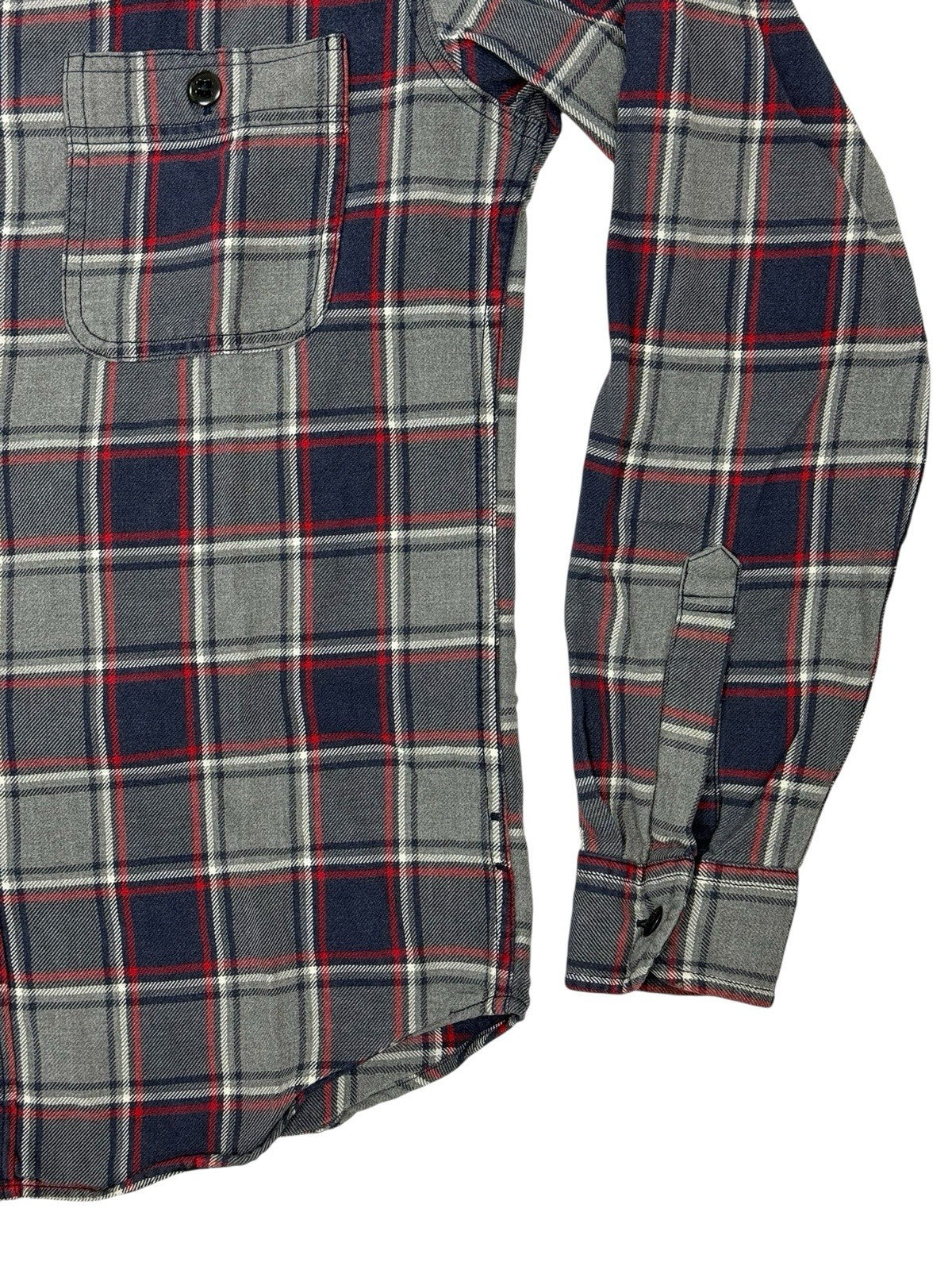 J Crew Retro Blue Plaid Slim Fit Collared Shirt Small