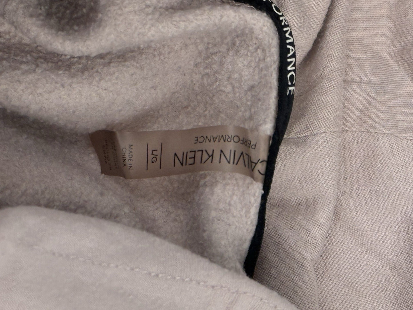 Calvin Klein Pink Performance High Neck Jumper Large