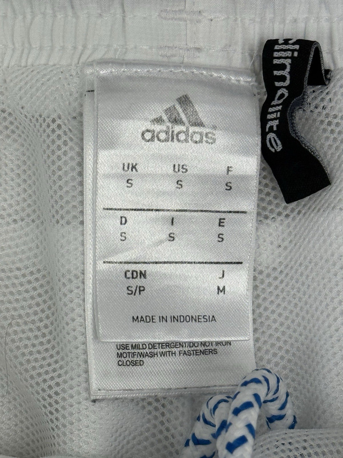 Adidas White Swim Trunks Small
