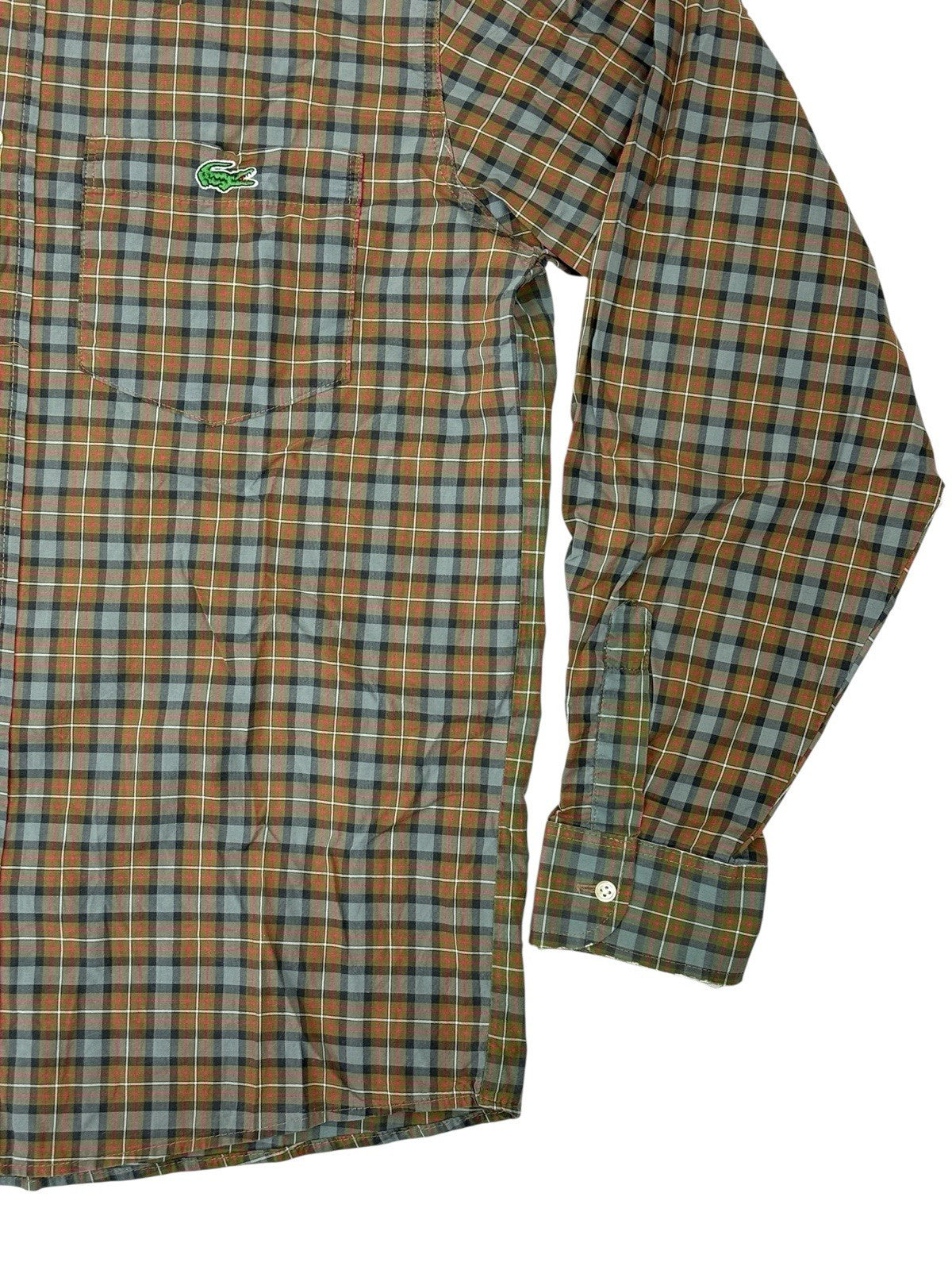 Chemise Lacoste Vintage Multicoloured Plaid Shirt Large