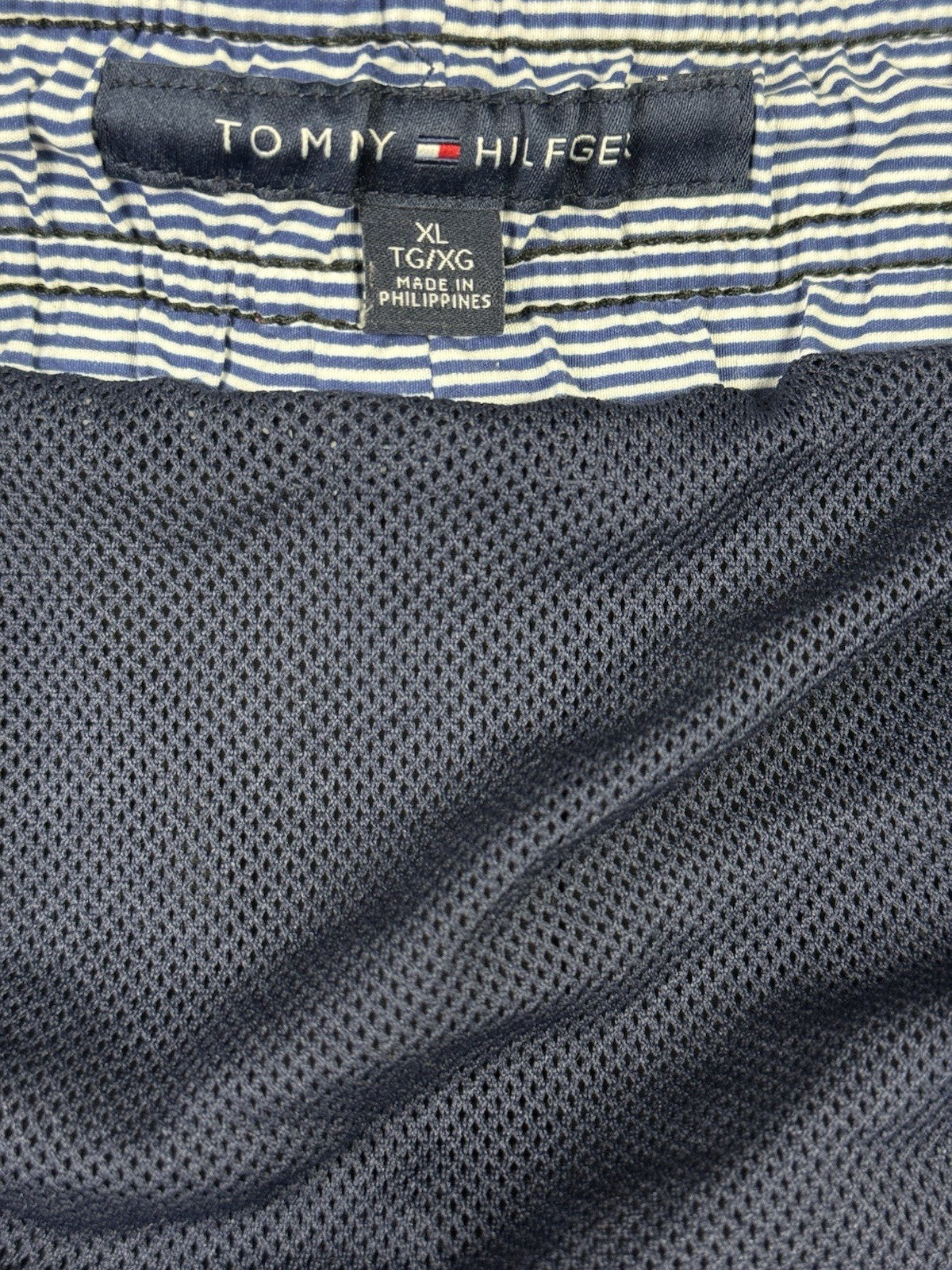 Tommy Hilfiger Black Web Lined Swim Short Trunks XL