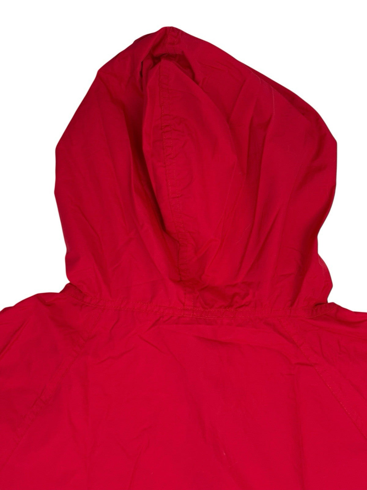 LL Bean Retro Red Pullover Anorak Poncho Large