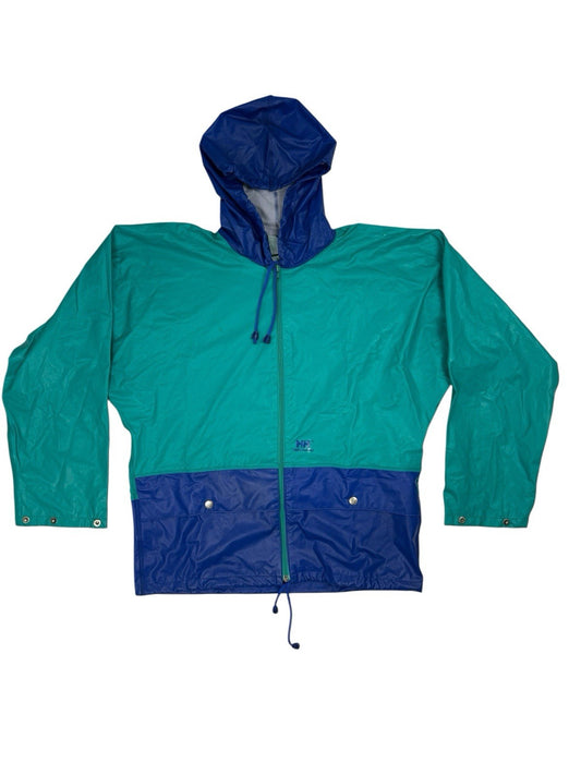 Helly Hansen Green Retro Zip Hooded Track Jacket XS