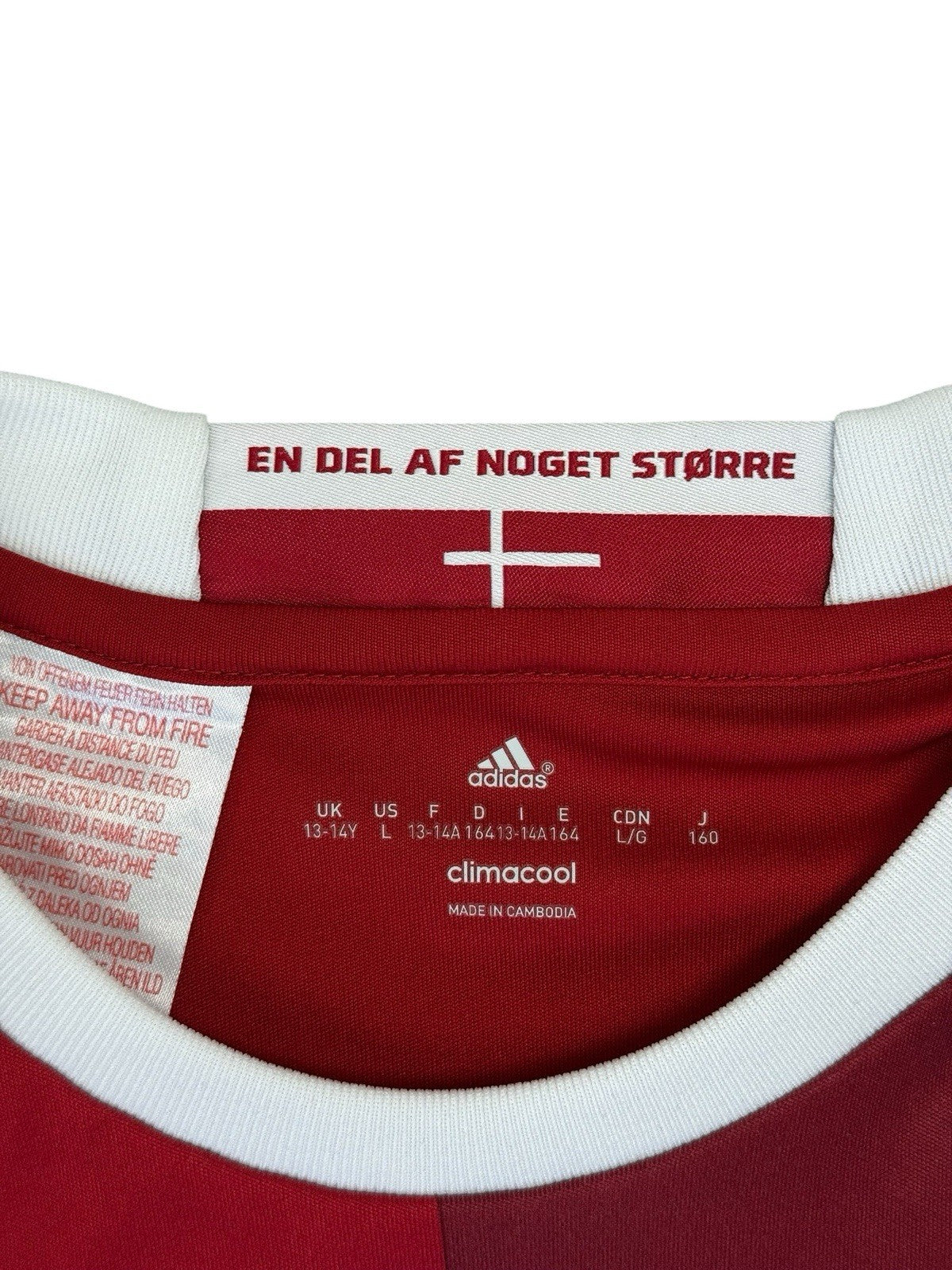 Adidas Denmark Home Top 2015/16 Age 13-14