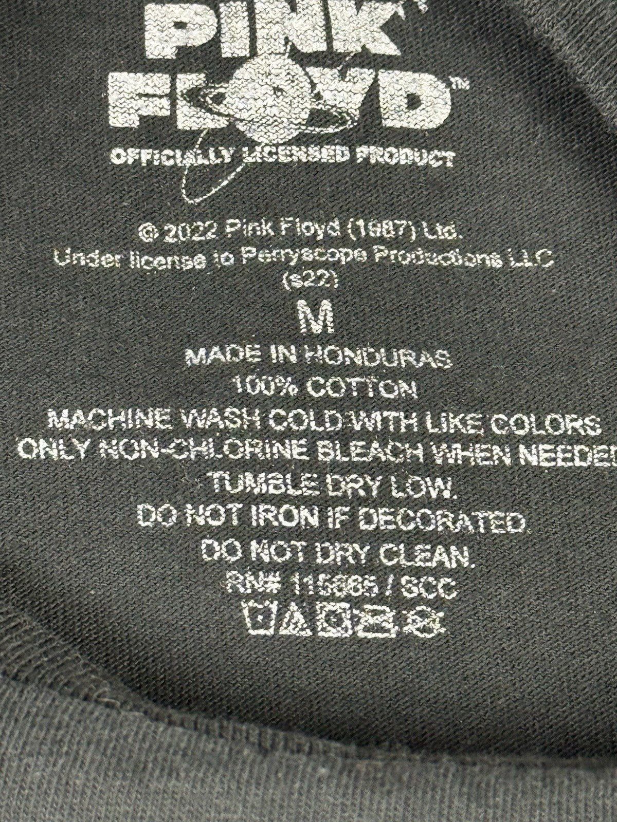 Pink Floyd Black Dark Side of the Moon Rock Album Top Medium
