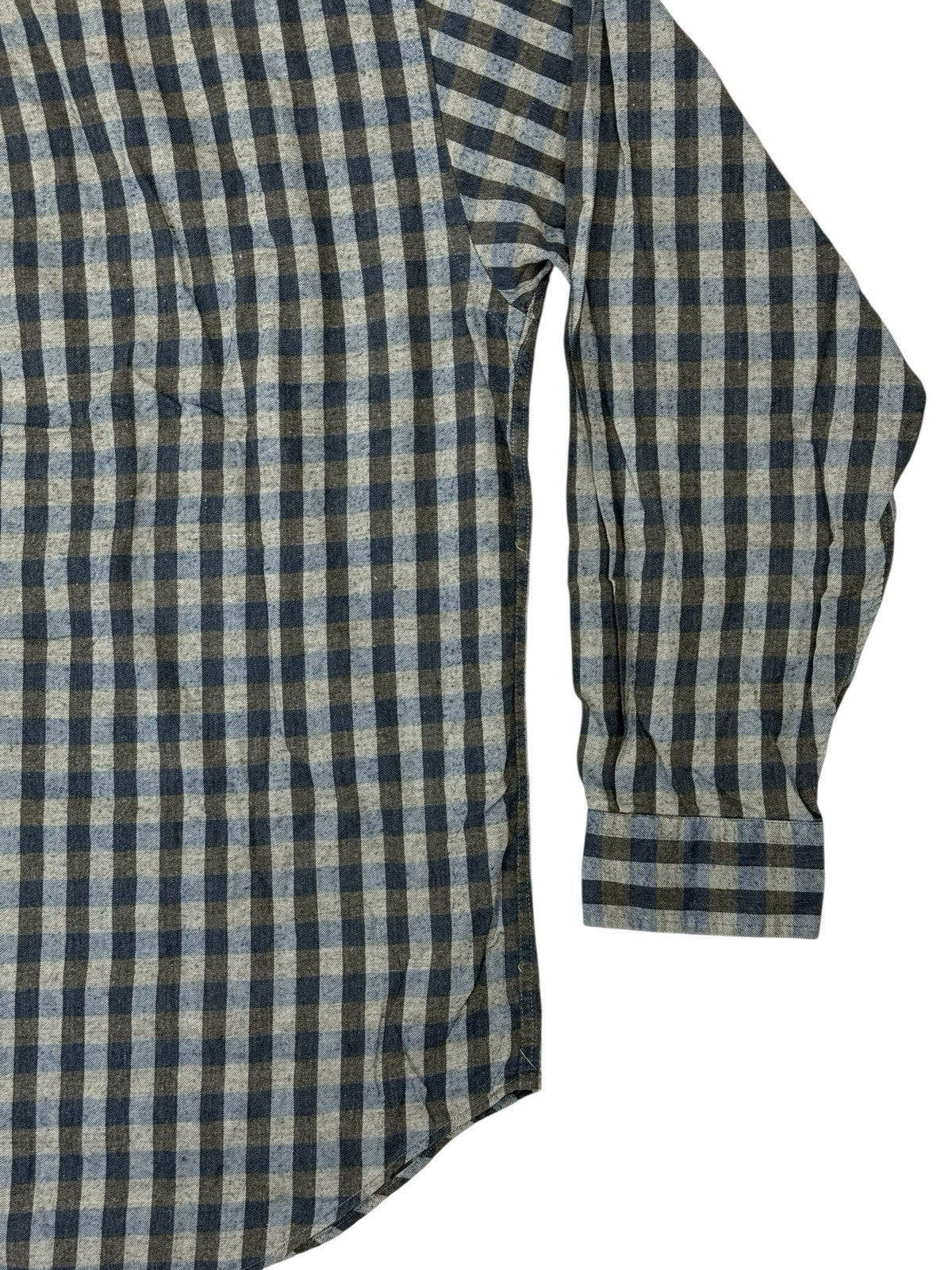 Tommy Hilfiger Blue Check Retro Collared Shirt Large
