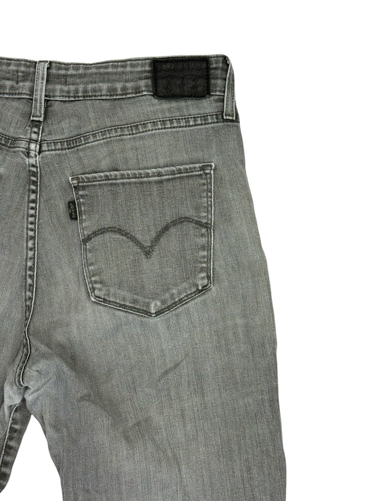 Levi's Grey 721 High Rise Skinny Denim Jeans 30W 35L