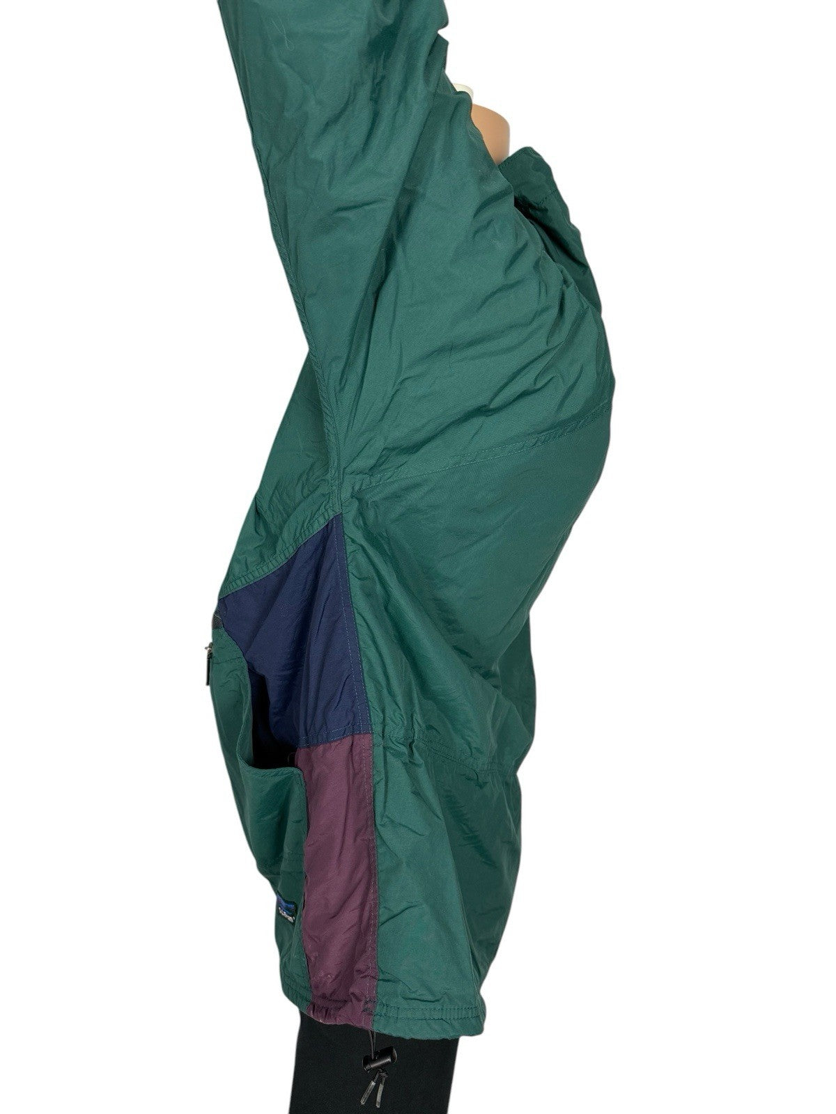 LL Bean Vintage Green Thinsulate Anorak Poncho Large