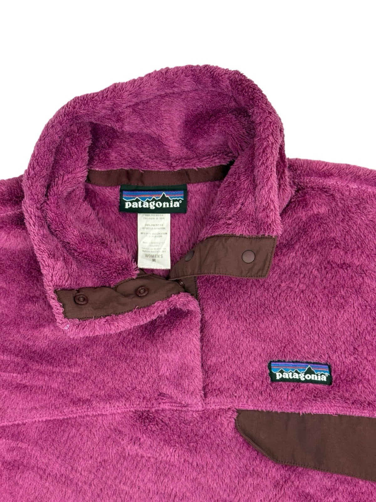 Patagonia Pink Snap T Fleece Jumper Medium