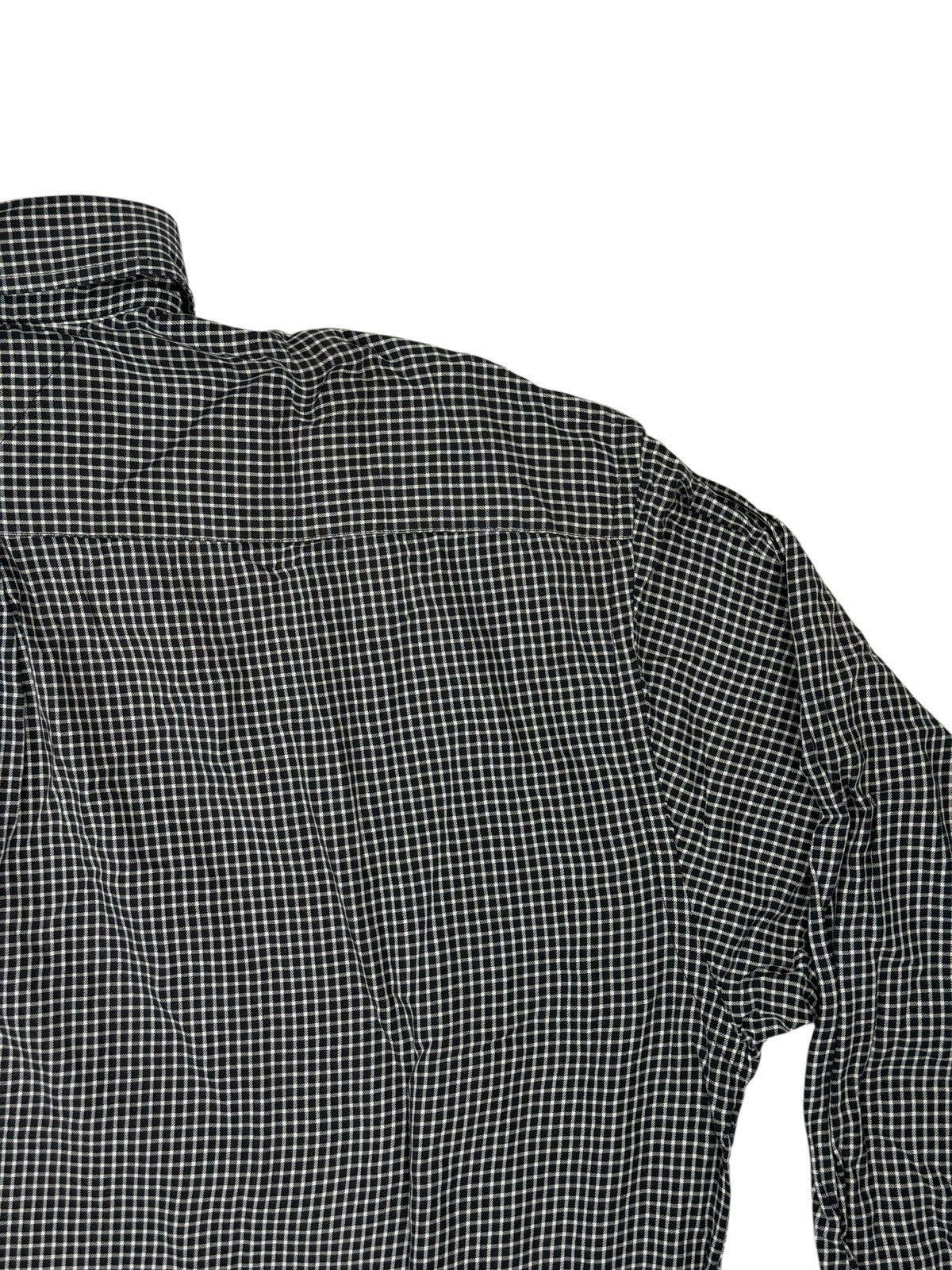 Tommy Hilfiger Black Check Collared Shirt 2XL