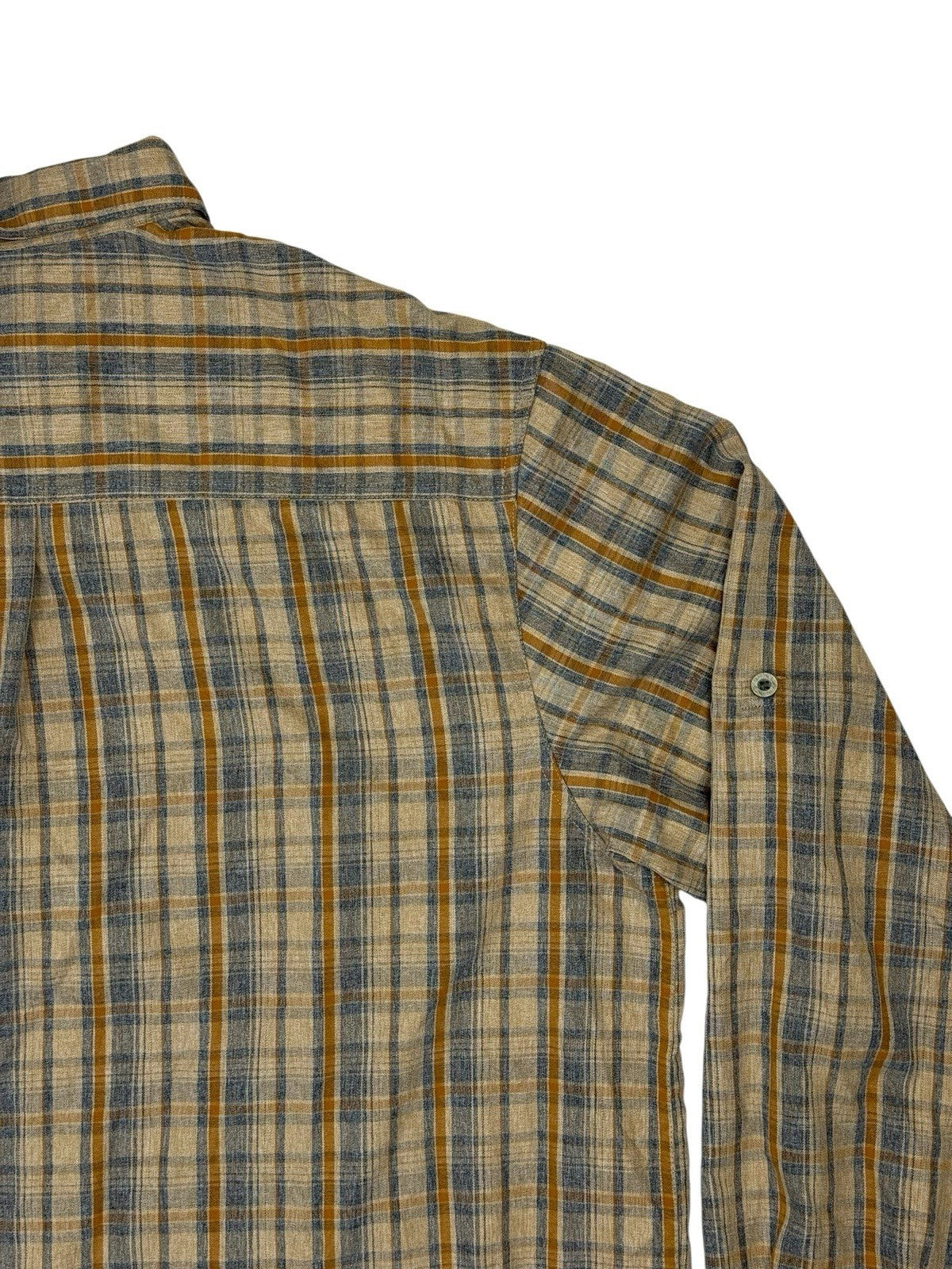 Wrangler Outdoor Series Beige Plaid Collared Shirt 2XL