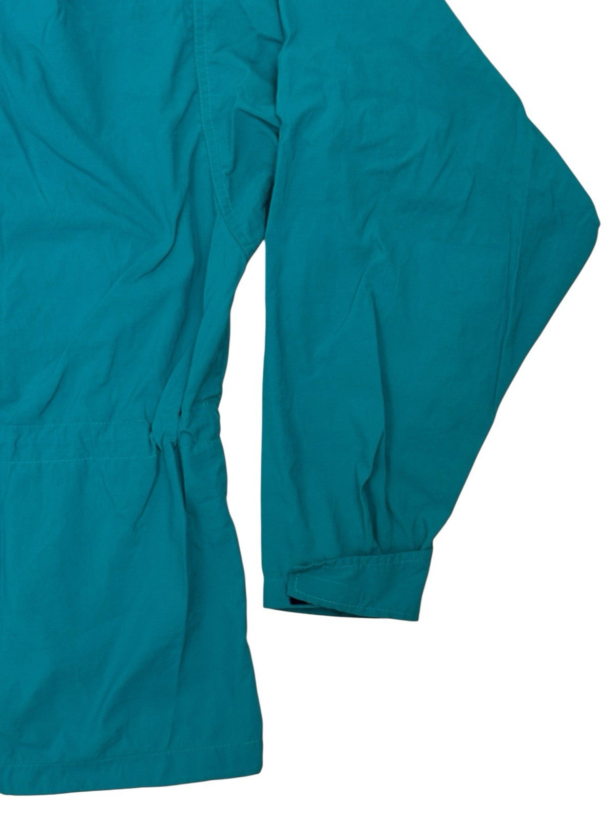 LL Bean Green Nylon Pullover Anorak Poncho Medium