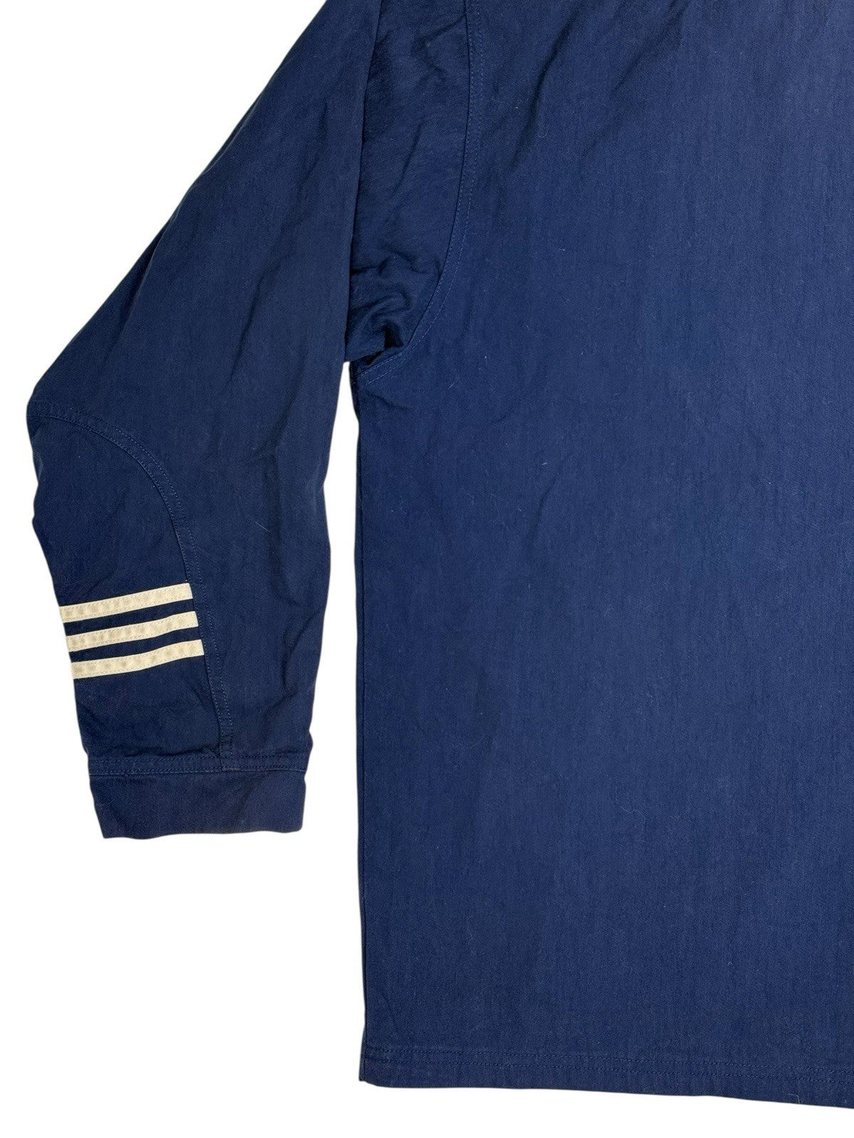 Adidas Vintage Blue Zip Lined Jacket Large