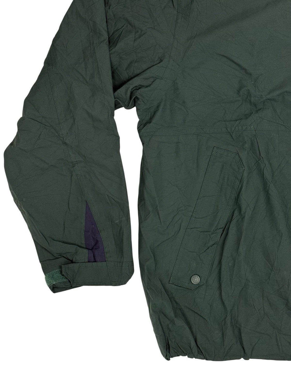 LL Bean Green Retro Zip Windbreaker Jacket XL